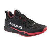 HEAD Chaussures de tennis Endure Pro pour homme - Stables, rapides, durables et performance sur tous les terrains, Noir/Rouge, 10