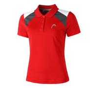 Head Club Tech Polo Shirt Womens Rouge/Blanc 8 (XS) Female
