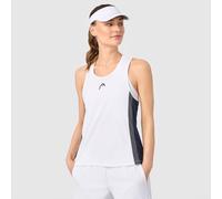 HEAD Club 25 Tech Débardeur pour Femme, Bleu Marine/Blanc