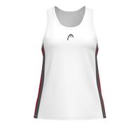 HEAD Club 25 Tech Débardeur Tank Top Femmes-Blanc,Rouge M