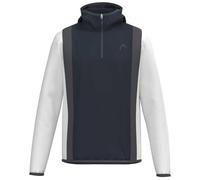 HEAD Club 25 Tech Sweat à Capuche pour Homme, Bleu Marine/Blanc