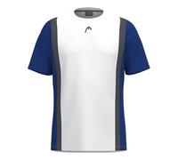 HEAD Club 25 Tech T-shirt Hommes-Blanc,Bleu Foncé S