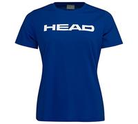 HEAD Club Basic T-Shirt Femme, Bleu, M, Blue