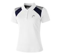 HEAD Club Polo Femmes-Blanc,Bleu S