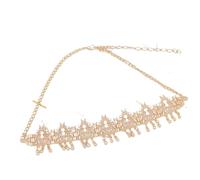 Head Coin Headdress Bride Wedding Headchain Women's Party Headpiece Traditional Jewelry pour les occasions spéciales et les festivals(Golden 2)
