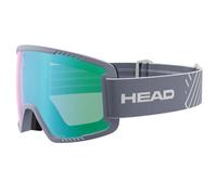 HEAD Contex Lunettes de ski, de snowboard, de neige, vert/cendre, taille : M, unisexes, protection UV UV400, anti-buée, lunettes de snowboard, lunettes de ski