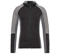 HEAD Couche intermédiaire Layla avec fermeture éclair intégrale pour femme. XS Noir/gris anthracite