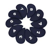 Head Covers for Golf Clubs - 10PCS Embroidered Club Label, Protective Driver Cover, Soft Cushioning Design | Fits Most Club Types, Men Women Sporting Equipment, Travel Protection Gear for Golfing