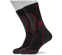 Head Crew Chaussettes, Noir/Rouge, 39/42 (Lot de 2) Unisexe