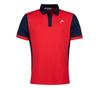 HEAD Davies Polo Shirt Men, Rouge/Bleu foncé, S Homme