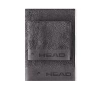 HEAD Dynamic - Serviette de Bain Visage et Bidet, Set 2 Serviettes en Coton Pur 100% Certifié, Lot Serviette de Bain Grande Taille 50x100 et Petite 40x50, Utile comme Serviette Sport Douce Absorbante