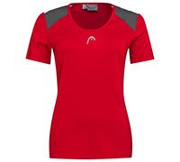 HEAD Femme Club 22 Tech T-shirt Femmes T Shirt, Rouge, L EU