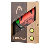 HEAD Flash Pickleball Pack - 2 pagaies homologuées, 2 balles d'extérieur, Sac de Transport, Rouge/Vert