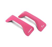 Head Haltères Support Pompes en Fonte 1 kg x 2 pièces rose
