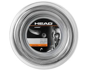 HEAD Hawk Tennis String - 200m Reel, Color- Grey, Gauge- 1.30mm