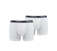 Head Homme Boxer , 2er Paquet - Coton Stretch, Basic, Unicolore Blanc / Ma