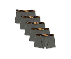 HEAD Homme Boxer-Basique (5-Pack) Caleçon, Ombre Sombre, M (Lot de 5)