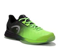 HEAD Homme Sprint Pro Chaussures de Sport, Noir et Vert Fluo, 46 EU