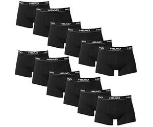 HEAD Hommes Boxer Boxer-Short sous-vêtement Pack de 12 en Beaucoup de Couleurs - L, Noir