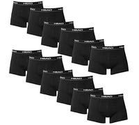 HEAD Hommes Boxer Boxer-Short sous-vêtement Pack de 12 en Beaucoup de Couleurs - XL, Noir