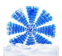 Head Ice Pack de glace pour casque - Doublure rafraîchissante respirante et élastique - Technologie de refroidissement physique - 22 cm - Pour cyclistes, cyclistes, travailleurs et athlètes