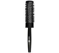 Head Jog Brosse à cheveux Head Jog Heat Retainer. Brosse à cheveux ronde de 25 mm noire et argentée avec corps métallique. Brosse ronde à évent pour sécher, lisser et boucler.