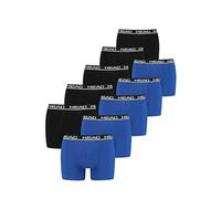 HEAD Lot de 10 boxers basiques pour hommes - Boxers - Couleur : 021 - Bleu/noir (Blue/Black) - Taille : L