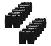 HEAD Lot de 12 boxers basiques en coton stretch pour homme, - 005 noir, XL