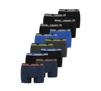 HEAD Lot de 12 boxers pour homme 841001001, Noir/bleu/citron vert/bleu orange/bleu noir, XL
