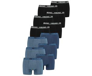 HEAD Lot de 12 Caleçons Boxers pour Homme 841001001, Noir/bleu Heaven, M