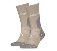 HEAD Lot de 2 paires de chaussettes de randonnée tous les temps Unisexe Adulte, marron, 42-46