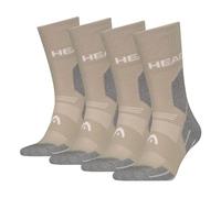 HEAD Randonnée Tous Climats Chaussettes Crew, Taupe, 38-42 (Lot de 2) Mixte