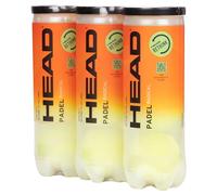 HEAD Padel Radical 3x3B Balle de Padel Jaune