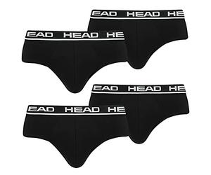 HEAD Lot de 4 sous-vêtements basiques pour homme, 002 - Noir, M