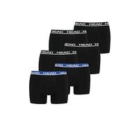 HEAD Lot de 6 boxers basiques pour homme Gris, Noir/bleu, M