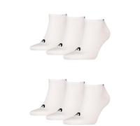 HEAD Lot de 6 paires de chaussettes de sport pour homme et femme, Blanc., 43-46