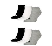 HEAD Lot de 6 paires de chaussettes de sport pour homme et femme, Gris/blanc/noir., 39-42