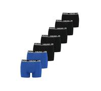 HEAD Lot de 7 boxers basiques pour hommes - Couleur : noir/bleu - Taille M, Noir/bleu., M