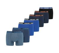 Head Boxers Homme, Lot De 7 - Basic Boxer Trunks Ecom, Coton Stretch Bleu/Noir/Orange S (Small)