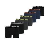 HEAD Lot de 7 boxers pour homme, Phantom/Blue Combo, L