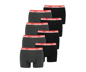 HEAD Lot de 8 Caleçons Boxers pour Homme, 011 - Gris/rouge, L