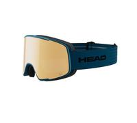 HEAD Lunettes de ski et de snowboard unisexe Horizon 2.0 5K + verres de rechange - Doré/bleu pétrole - Taille unique