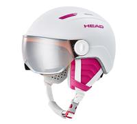 HEAD Maja Visor Casque de Ski Jeunesse Unisexe, Blanc, XXS