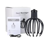 Head Massager - 10pc Electric Head Scratcher, Octopus Claw, Deep Relaxation Stress Reduction Device | Octopus Scalp Massage Tool For Stress Relax Spa Home Office Bedroom Travel Relaxation Kit