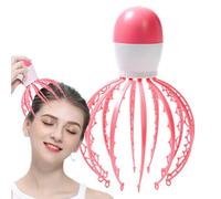 Head Massager, Cordless Electric Scalp Scratcher, Handheld Octopus Massage Tool with 3 Vibration Modes, Relaxing Head Spa Device, Ideal for Travel, Daily Stress Relief