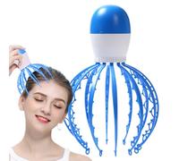 Head Massager, Cordless Electric Scalp Scratcher, Handheld Octopus Massage Tool with 3 Vibration Modes, Relaxing Head Spa Device, Ideal for Travel, Daily Stress Relief