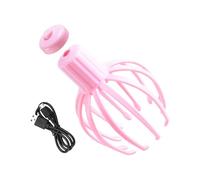 Head Massager Scalp, Charging Scalp Relaxing Scruncher, Electric Cordless Octopus Scruncher with 12 Fingers, 5.04x5.04x7.28inches Portable Reliever for Deep Clean and Stress Relief