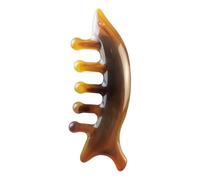 Head Meridian Peigne de massage en résine à cinq dents larges pour acupunctures thérapie circulation sanguine antistatique cheveux lisses