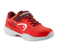 HEAD Mixte Enfant Sprint Velcro 3.0 Kids Chaussures de Tennis, Orange Rouge foncé, 31 EU