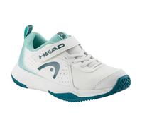 HEAD Mixte Enfant Sprint Velcro 4.0 Kids Basket, Blanc Turquoise, 34 EU
